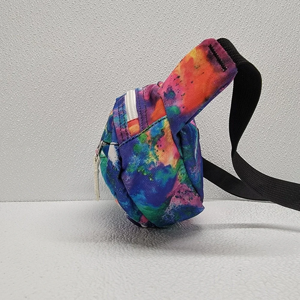 JanSport Tie Dye Fanny Pack Waist Pouch Hip Purse Belt Bag Retro Colorful!